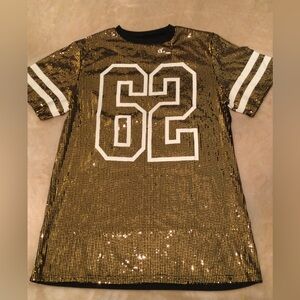 #62 Gold/ Black Sequin Jersey